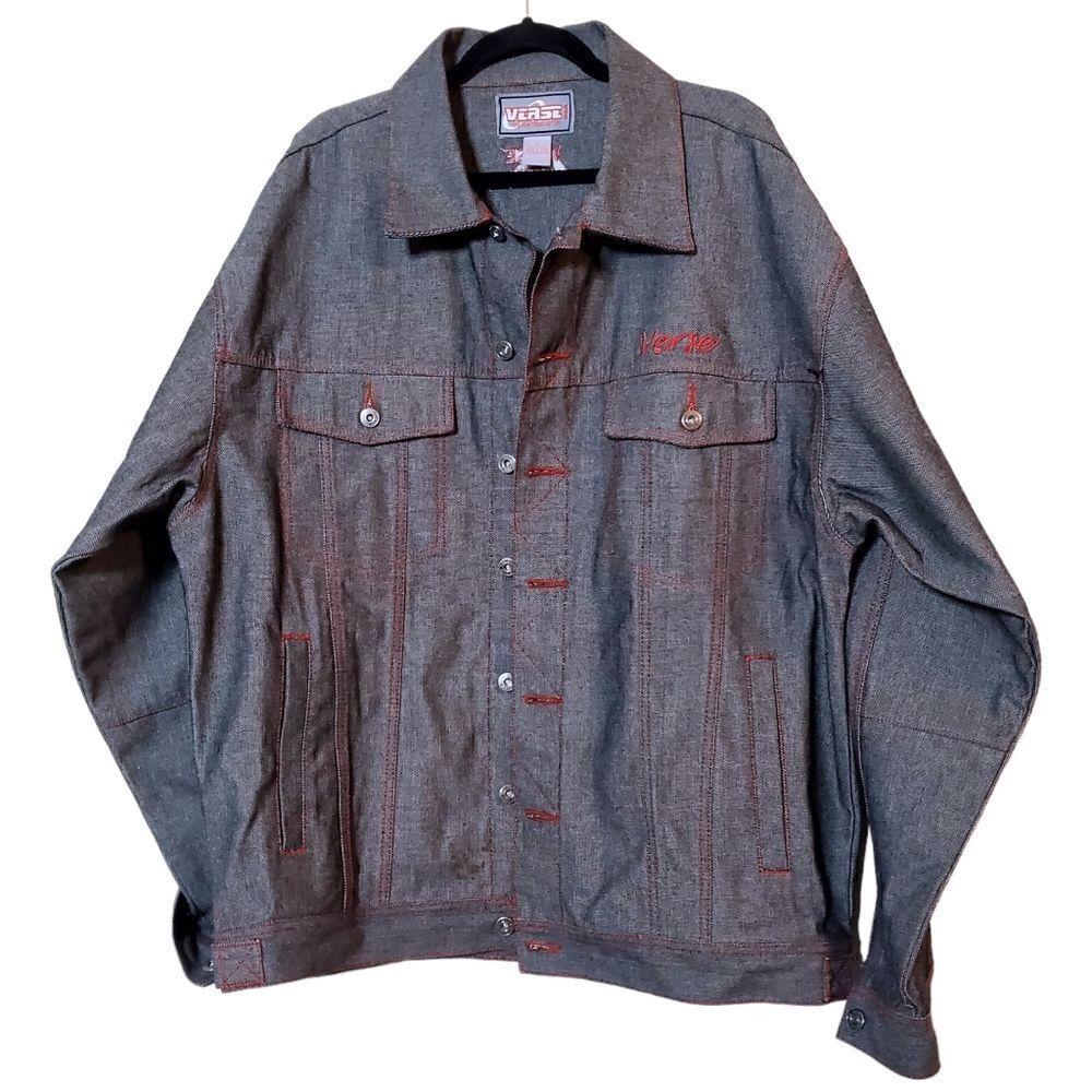 Verse USA Vintage Mens Denim Trucker Size XL